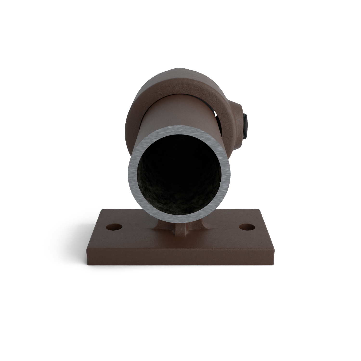 143W-B Tope de pasamanos. - 33,7 mm marrón