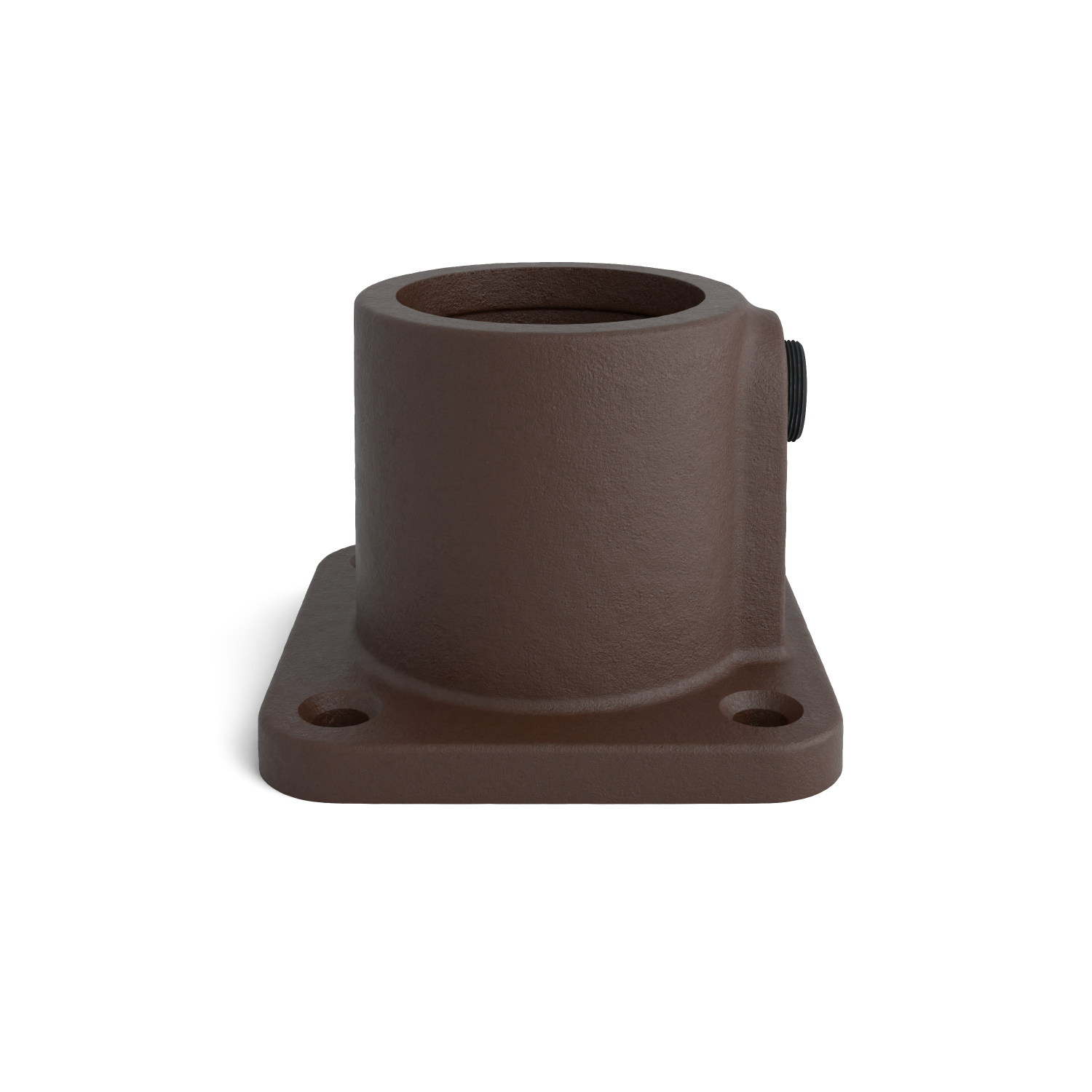 F131-B Placa base cuadrada - 33,7 mm marrón