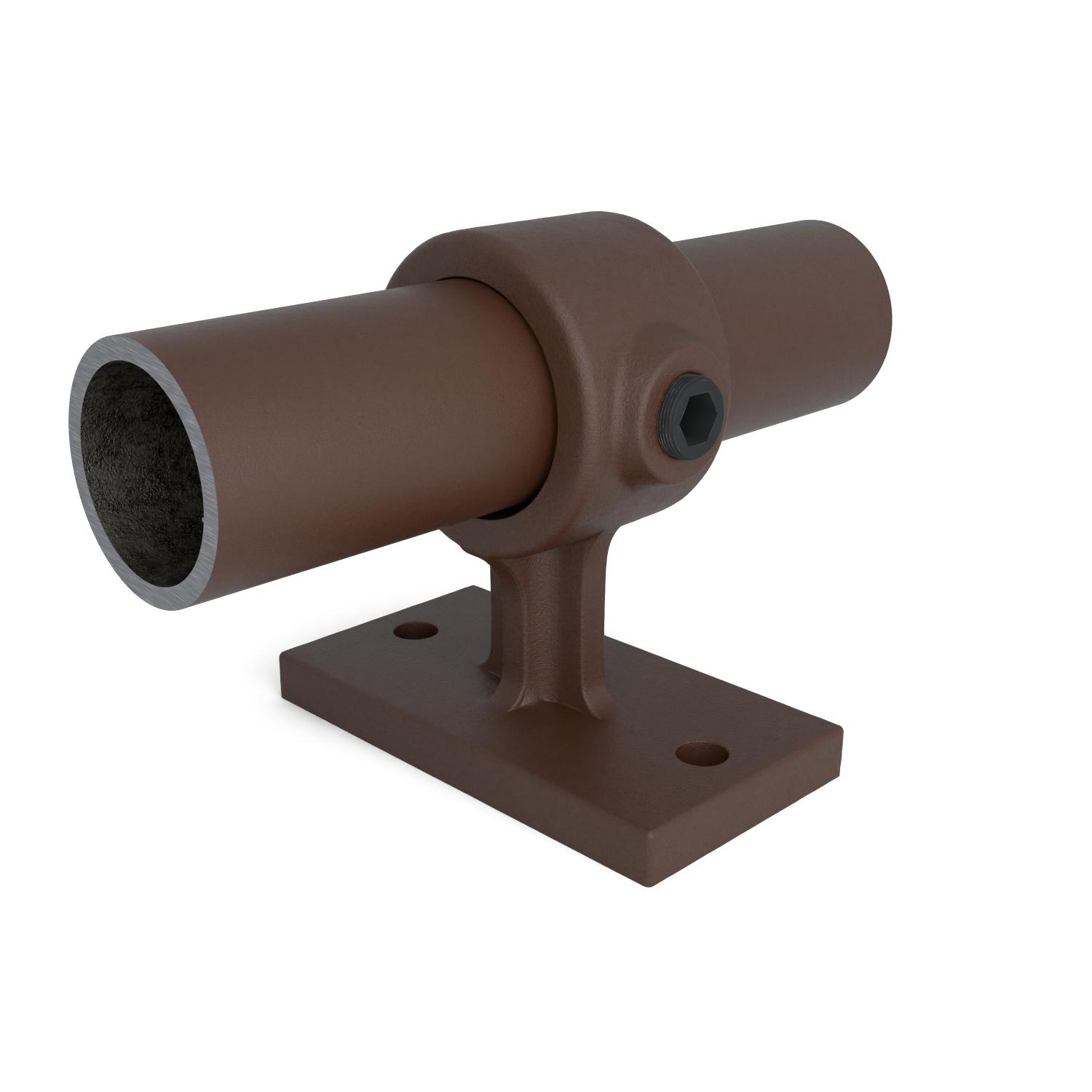 143W-B Tope de pasamanos. - 33,7 mm marrón