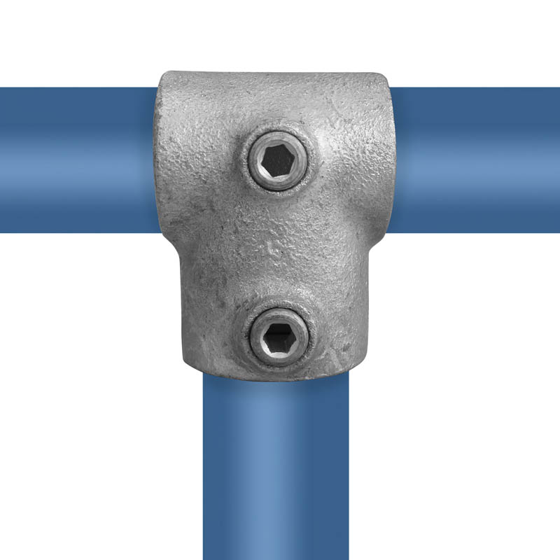 Pieza en T corta. Dimensión de la combinación Horizontal 42,4 mm (1¼") - Vertical 33,7 mm (1")