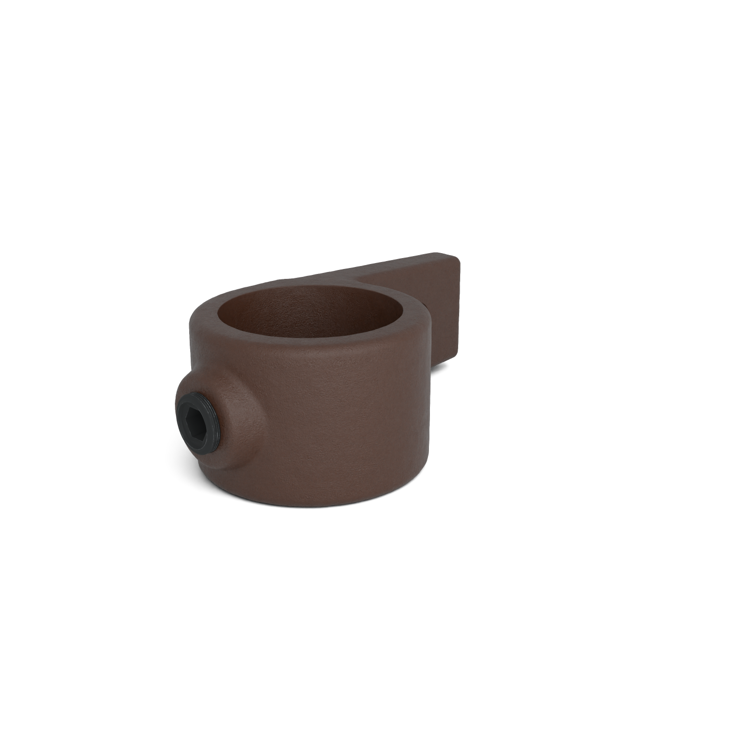 199-B Pieza de ojal simple las. - 33,7 mm marrón