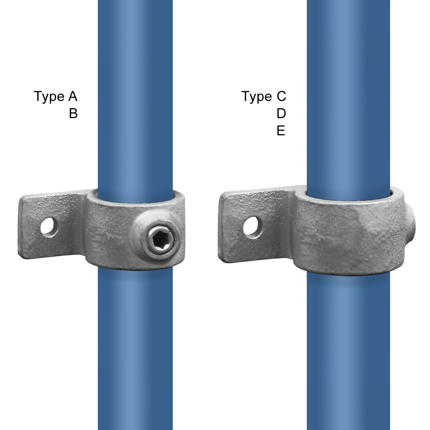 Pieza de ojal con orejeta simple 42,4 mm (1¼")