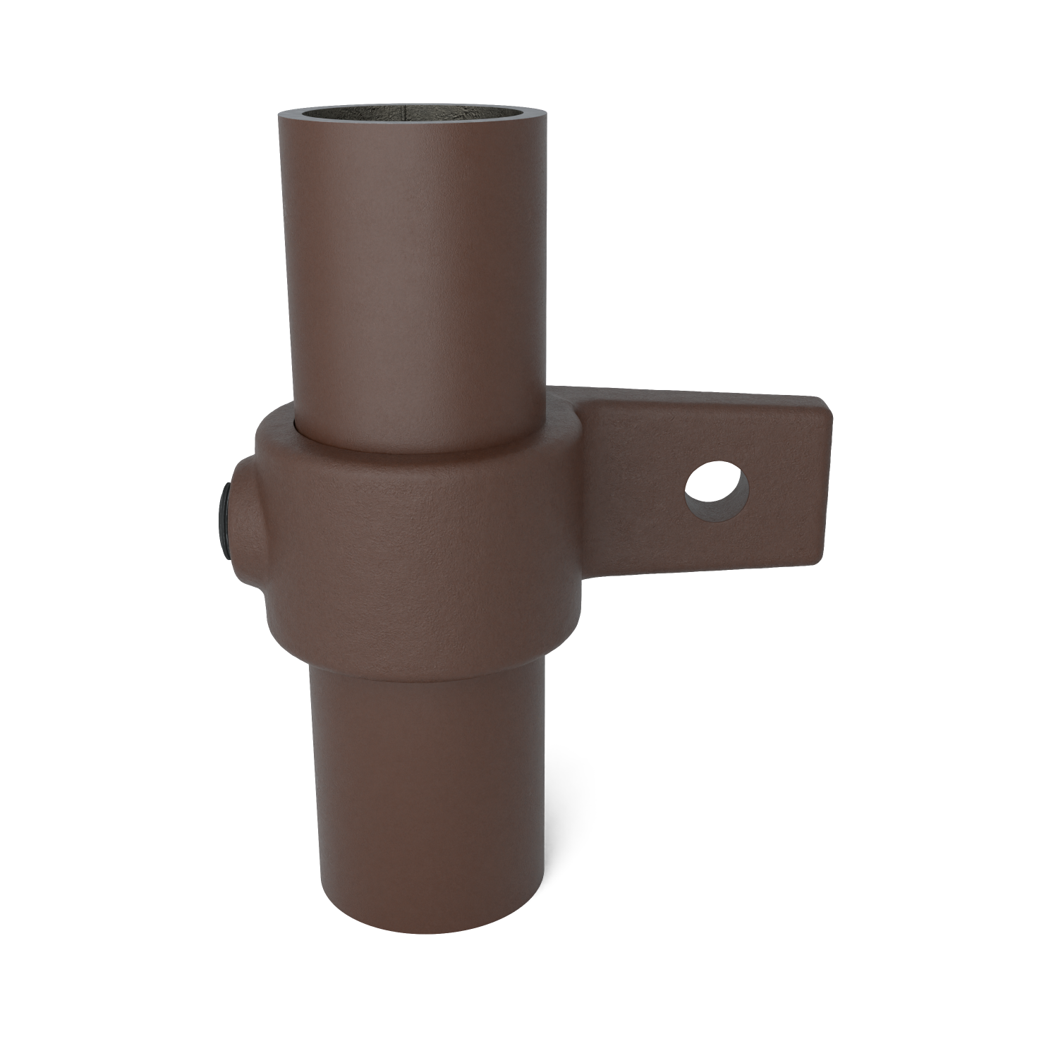 199-B Pieza de ojal simple las. - 33,7 mm marrón