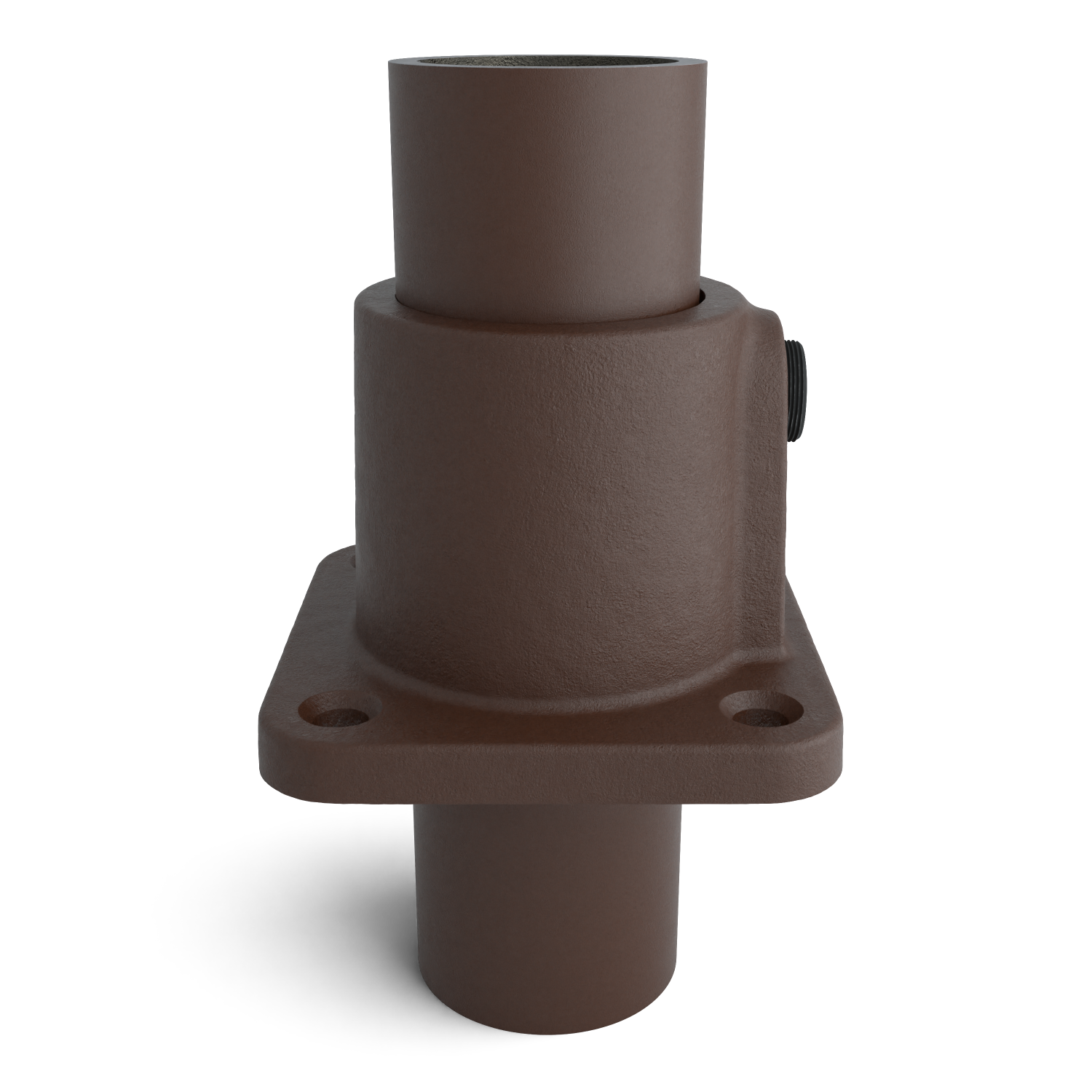 F131-B Placa base cuadrada - 33,7 mm marrón