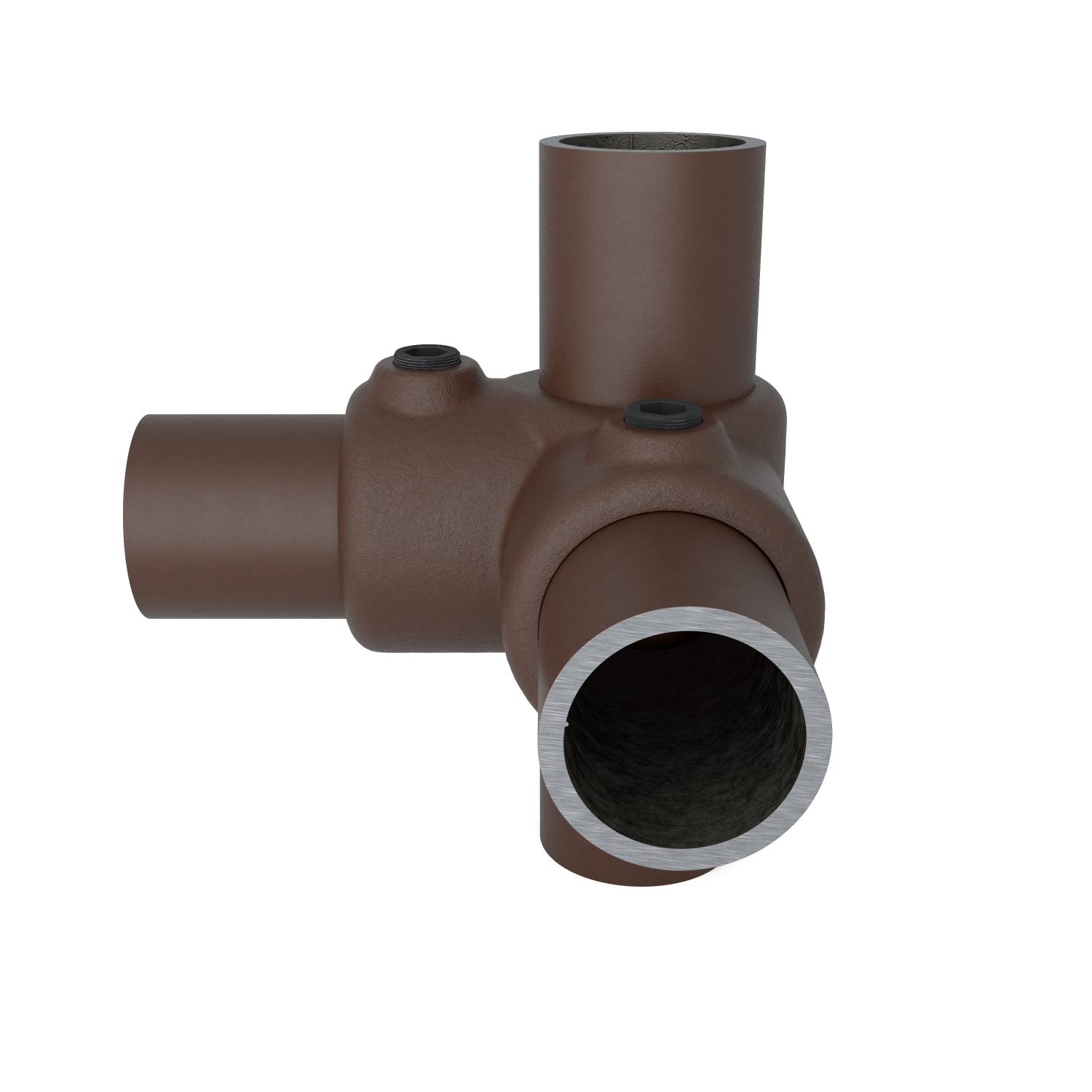 116-B Junta de esquina 90°- 33,7 mm marrón