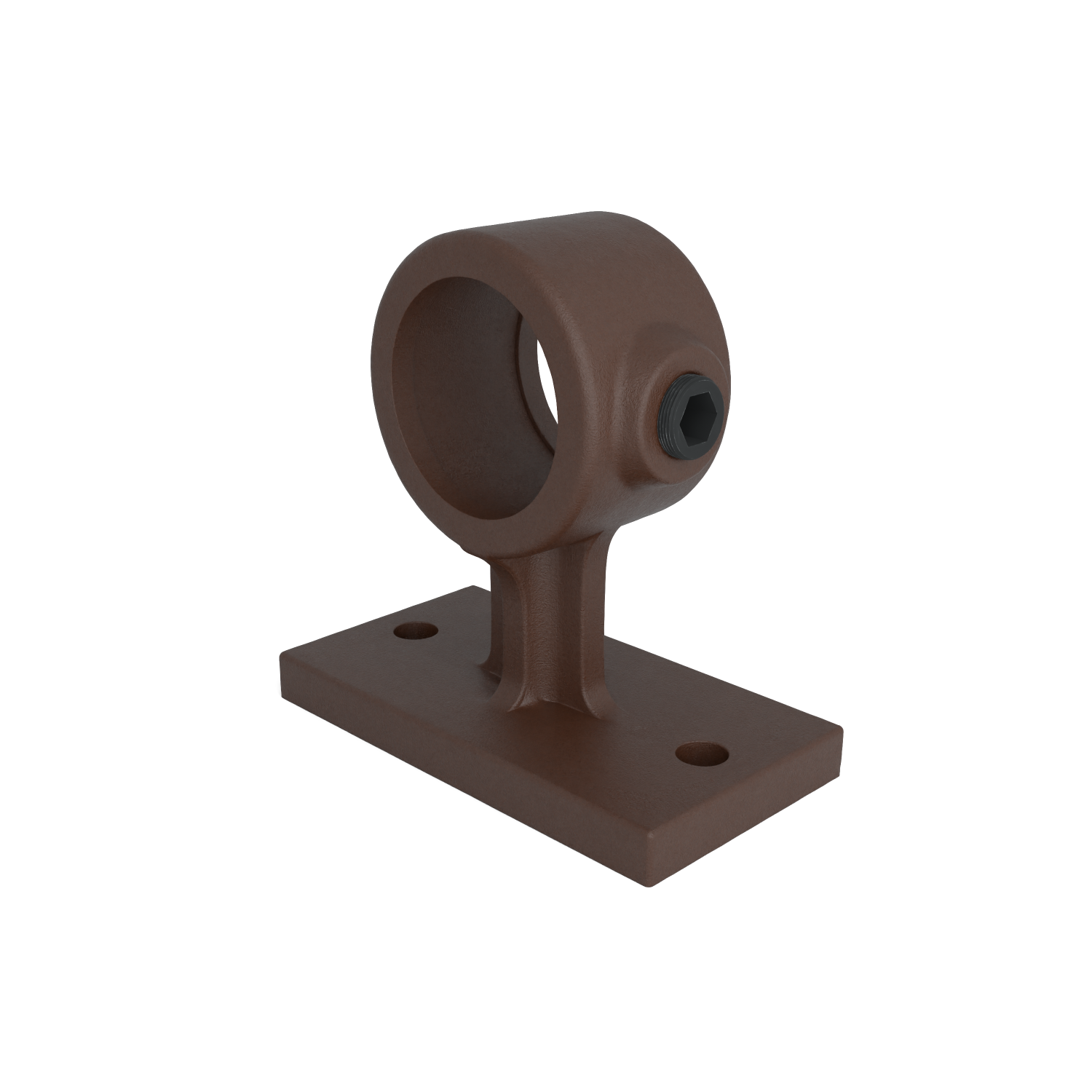 143W-B Tope de pasamanos. - 33,7 mm marrón