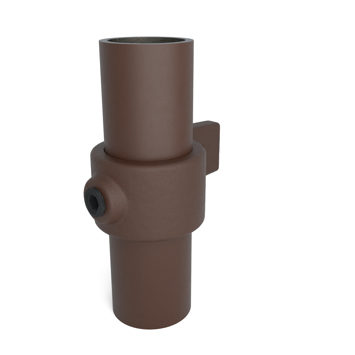 199-B Pieza de ojal simple las. - 33,7 mm marrón