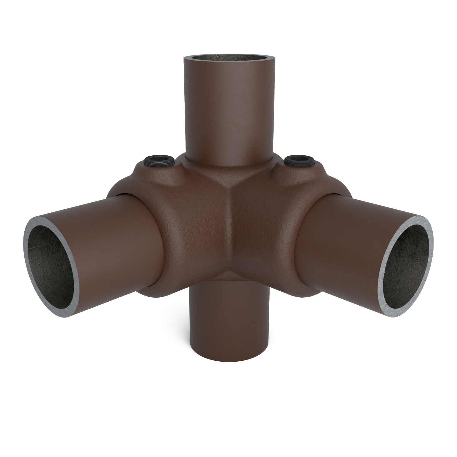 116-B Junta de esquina 90°- 33,7 mm marrón