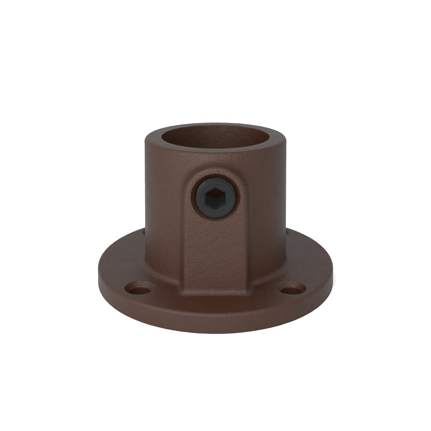 131T-A Placa base redonda, continua - 26,9 mm marrón 